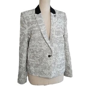 The Kooples Tweed 1 Button Tuxedo Blazer Sz.42 France/Womens Medium, Men Small